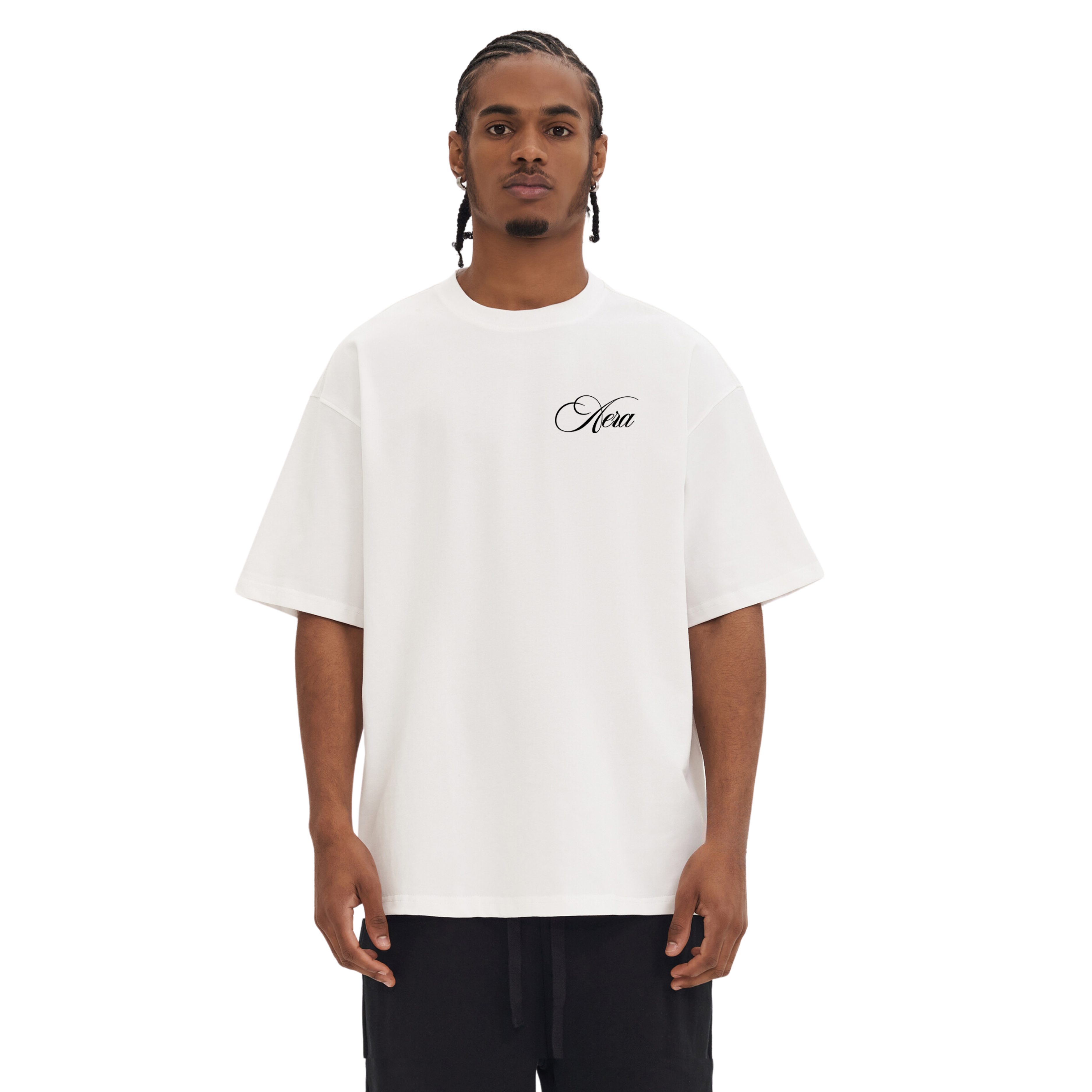 Oversized T-Shirt mit Drop-Shoulder & Print | Aeraclo bei AERA