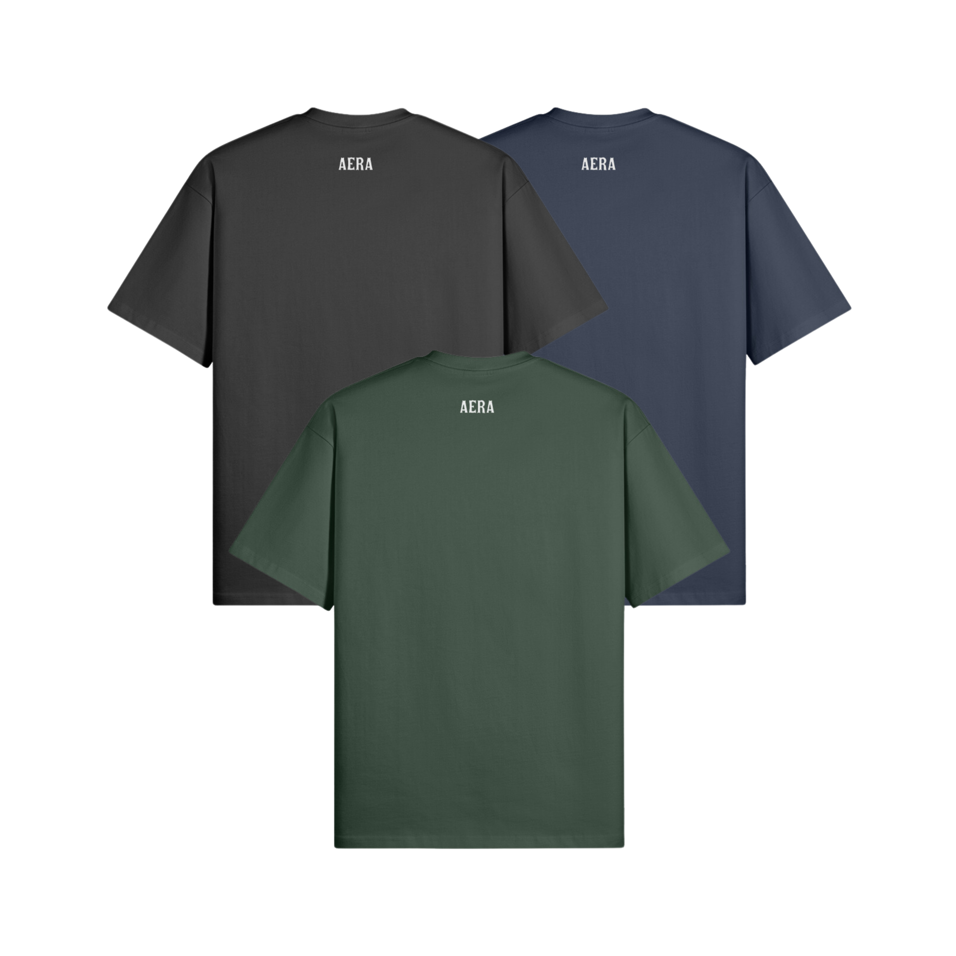 Dark Oversized T-Shirts Set | 100% Baumwolle bei AERA 