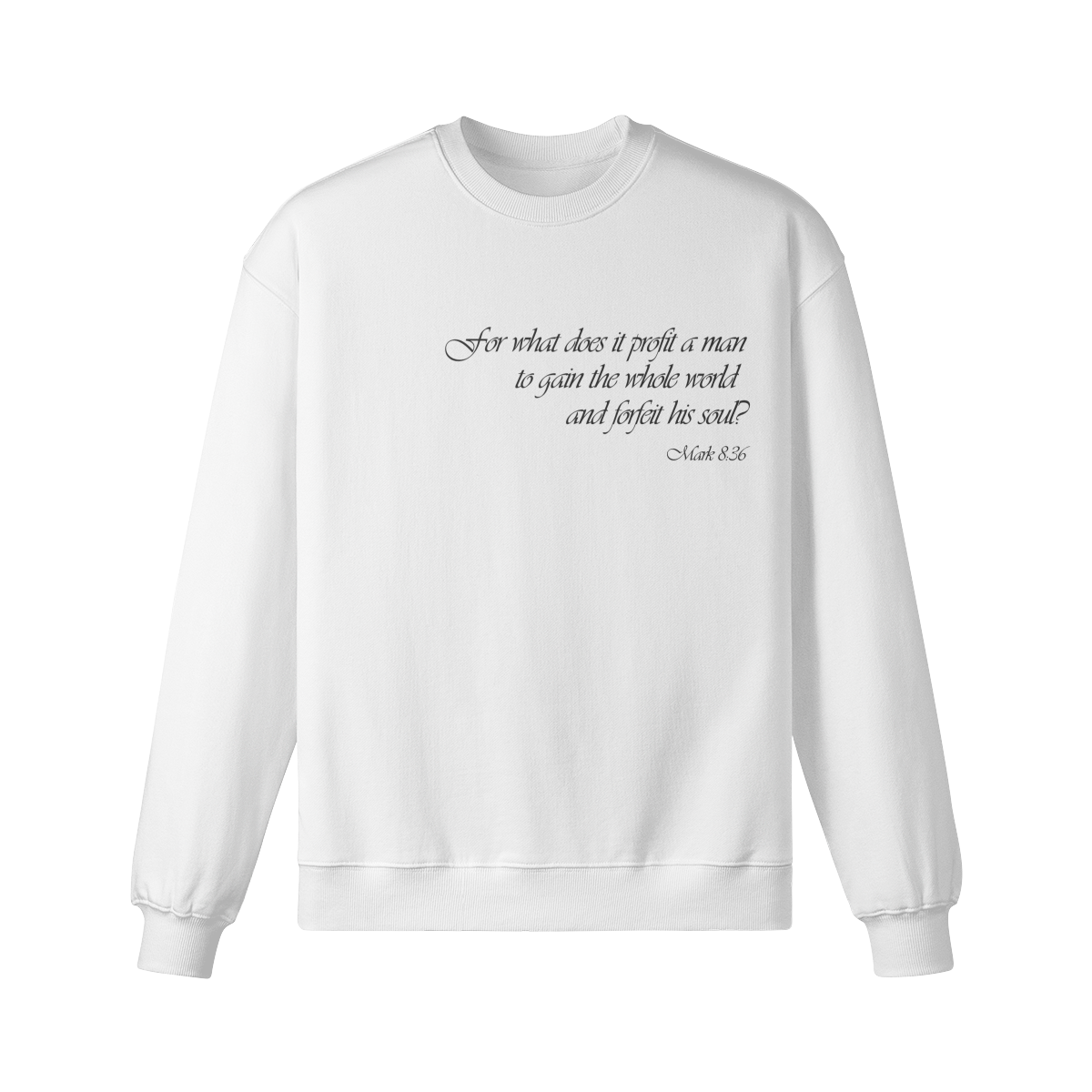 Soul Longsleeve Weiß T-Shirt | Premium Baumwoll Sweatshirt - AERA